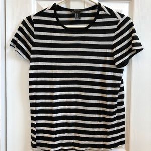 Black/white striped Forever 21 shirt Size Small
